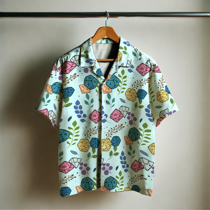 Camisa hawaiana unisex personalizada con dados coloridos - A003_HW