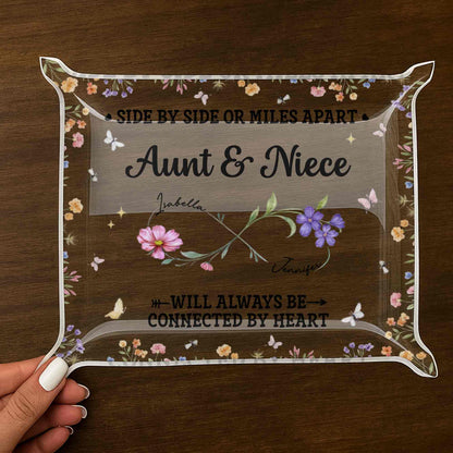 Aunt & Niece Always Connected By Heart With Flowers