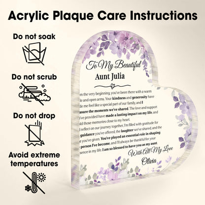 To My Beautiful Aunt, Celebrating Lasting Moments