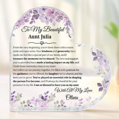 To My Beautiful Aunt, Celebrating Lasting Moments