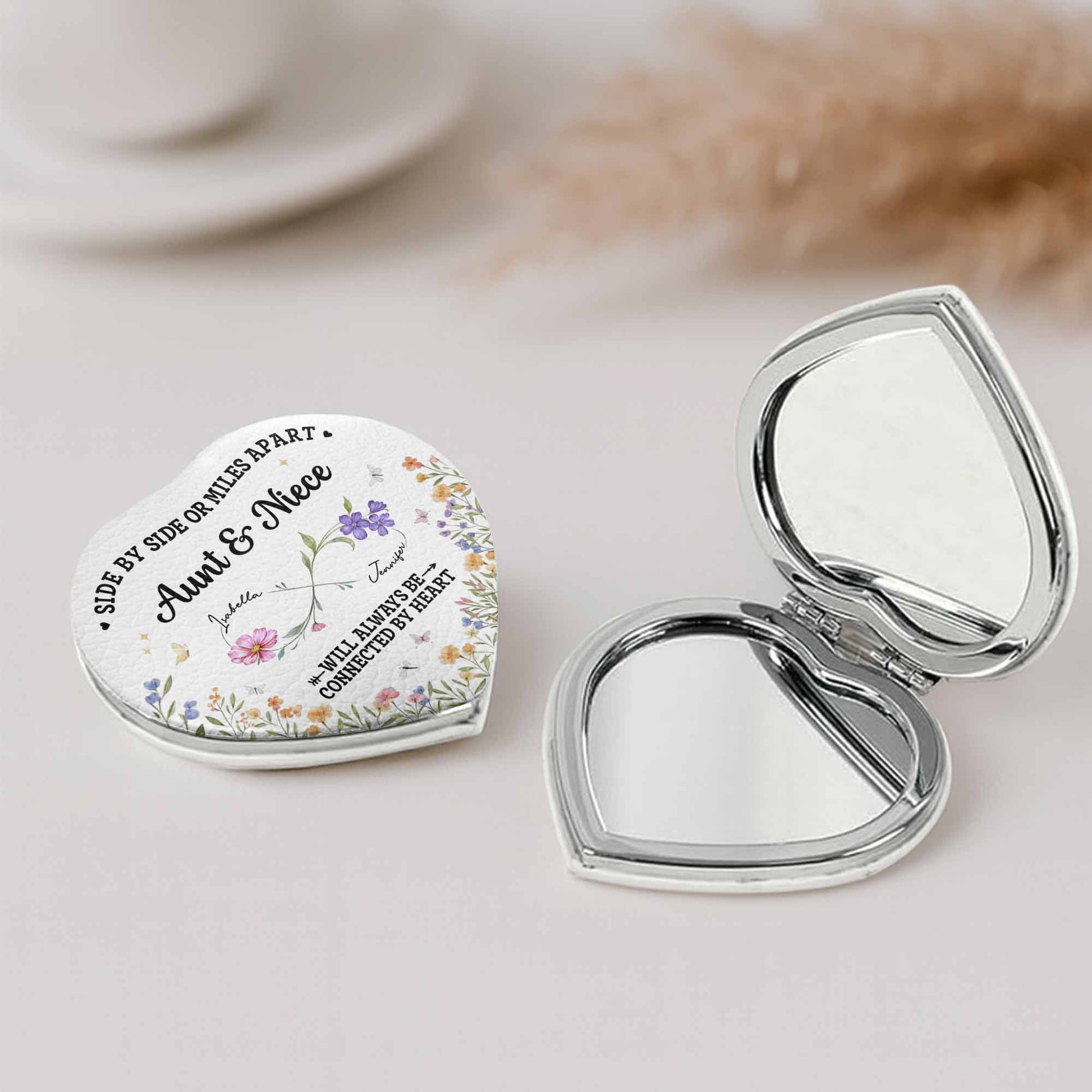 Side By Side Or Miles Apart, Heartfelt Gift For Aunt & Niece