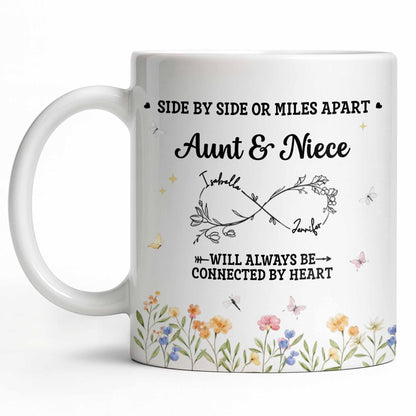 Aunt & Niece Always Connected by Heart With Flowers
