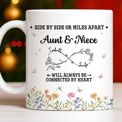 Aunt & Niece Always Connected by Heart With Flowers