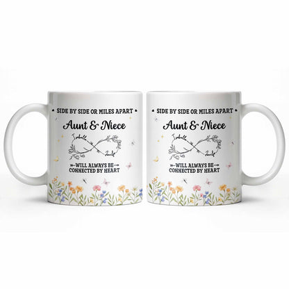 Aunt & Niece Always Connected by Heart With Flowers