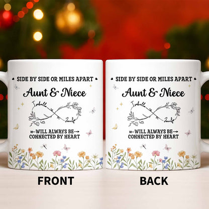 Aunt & Niece Always Connected by Heart With Flowers