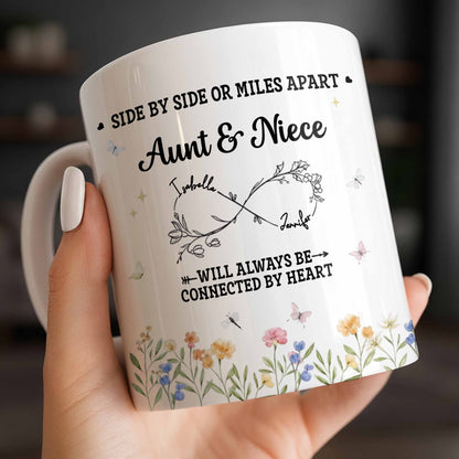 Aunt & Niece Always Connected by Heart With Flowers