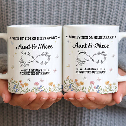 Aunt & Niece Always Connected by Heart With Flowers