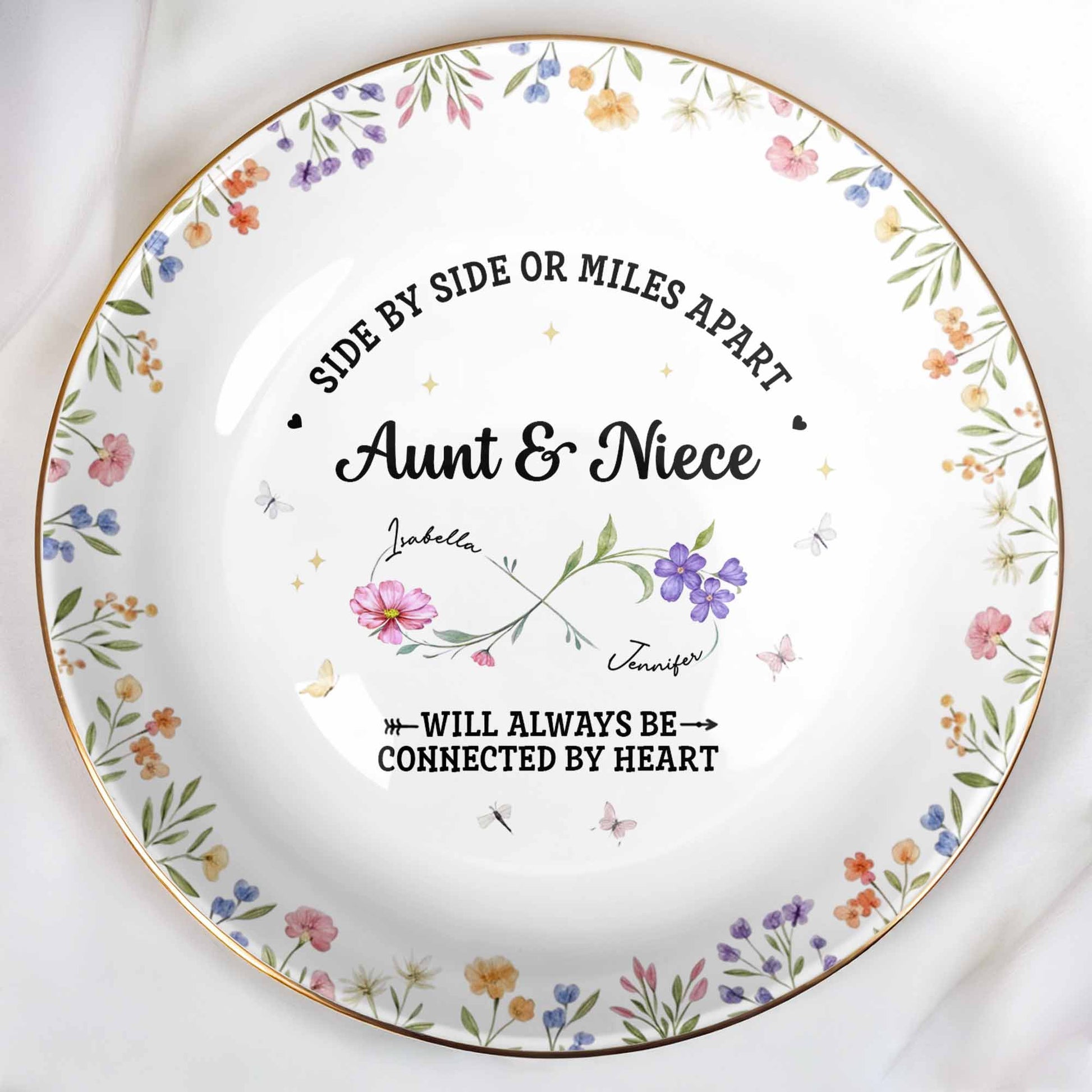 Side By Side Or Miles Apart, Aunt & Niece, Flowers