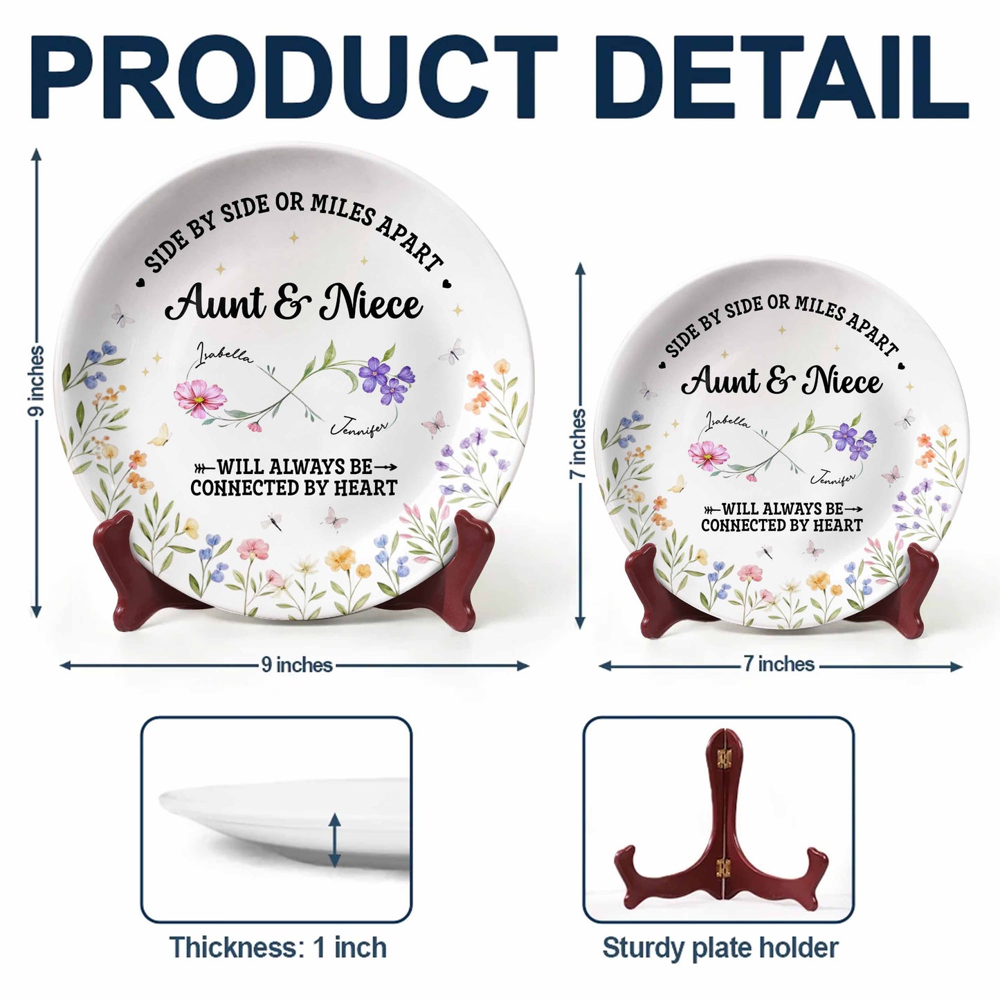 Side By Side Or Miles Apart, Aunt & Niece Connected By Heart