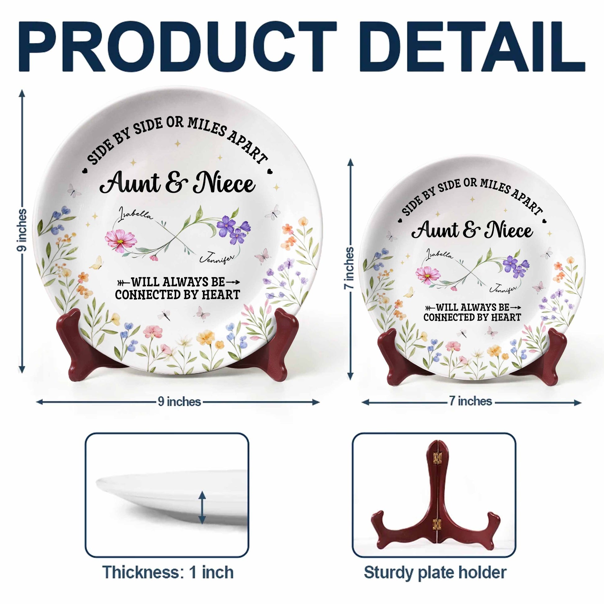 Side By Side Or Miles Apart, Aunt & Niece Connected By Heart