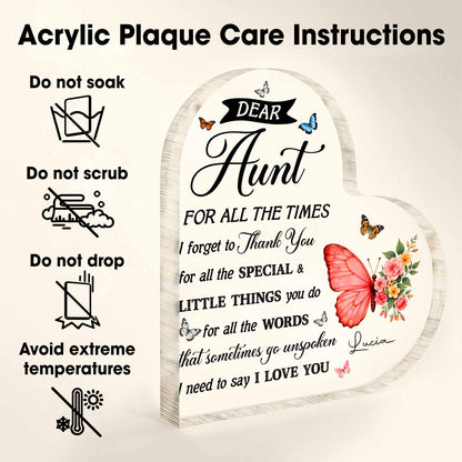 Dear Aunt, Love and Appreciation with Flowers and Butterflies