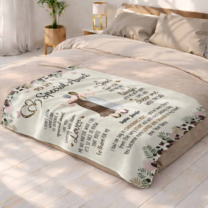 To My Special Aunt, Hearts And Flowers