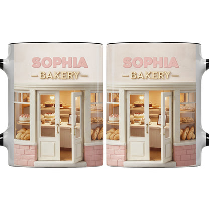 Bakery Shop With Custom Name And Pastries