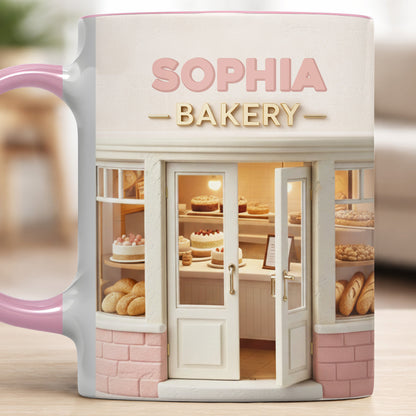 Bakery Shop With Custom Name And Pastries