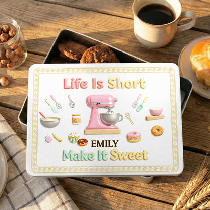 Life Is Short Make It Sweet Baker Stand Mixer And Kitchen Utensils