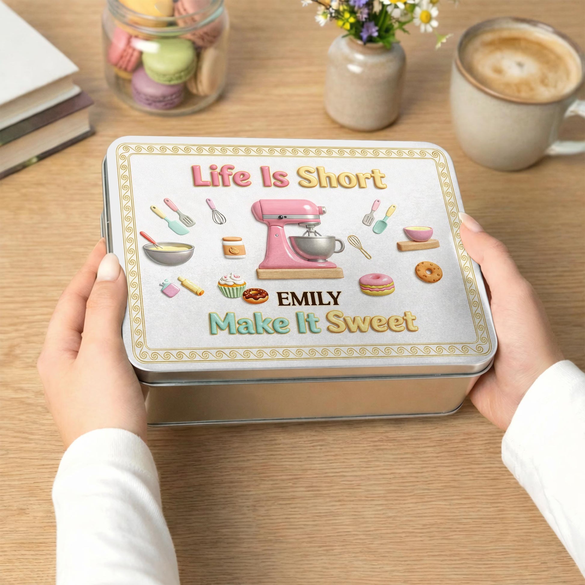 Life Is Short Make It Sweet Baker Stand Mixer And Kitchen Utensils