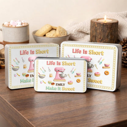 Life Is Short Make It Sweet Baker Stand Mixer And Kitchen Utensils
