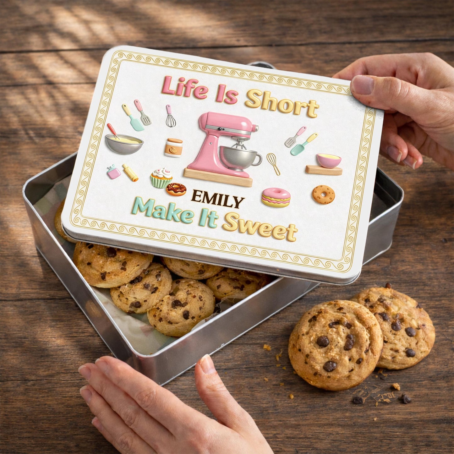 Life Is Short Make It Sweet Baker Stand Mixer And Kitchen Utensils
