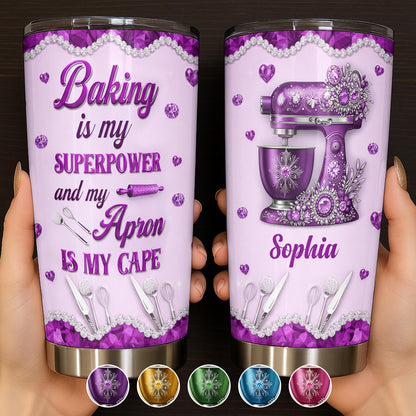 Baking Is My Superpower Purple Stand Mixer And Baking Tools