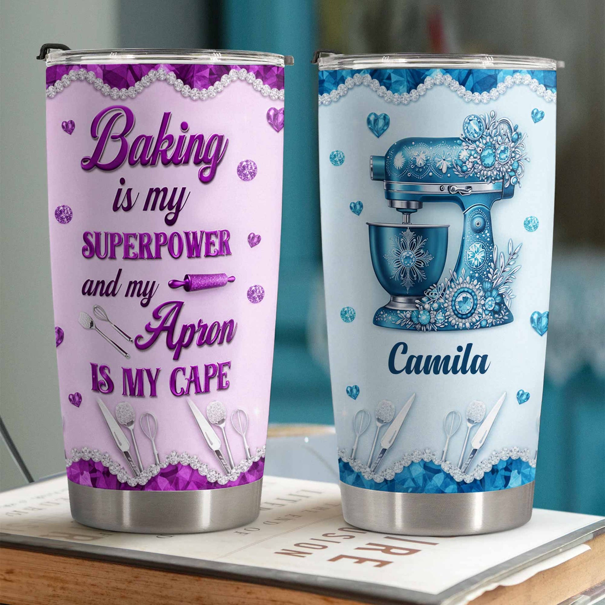 Baking Is My Superpower Purple Stand Mixer And Baking Tools