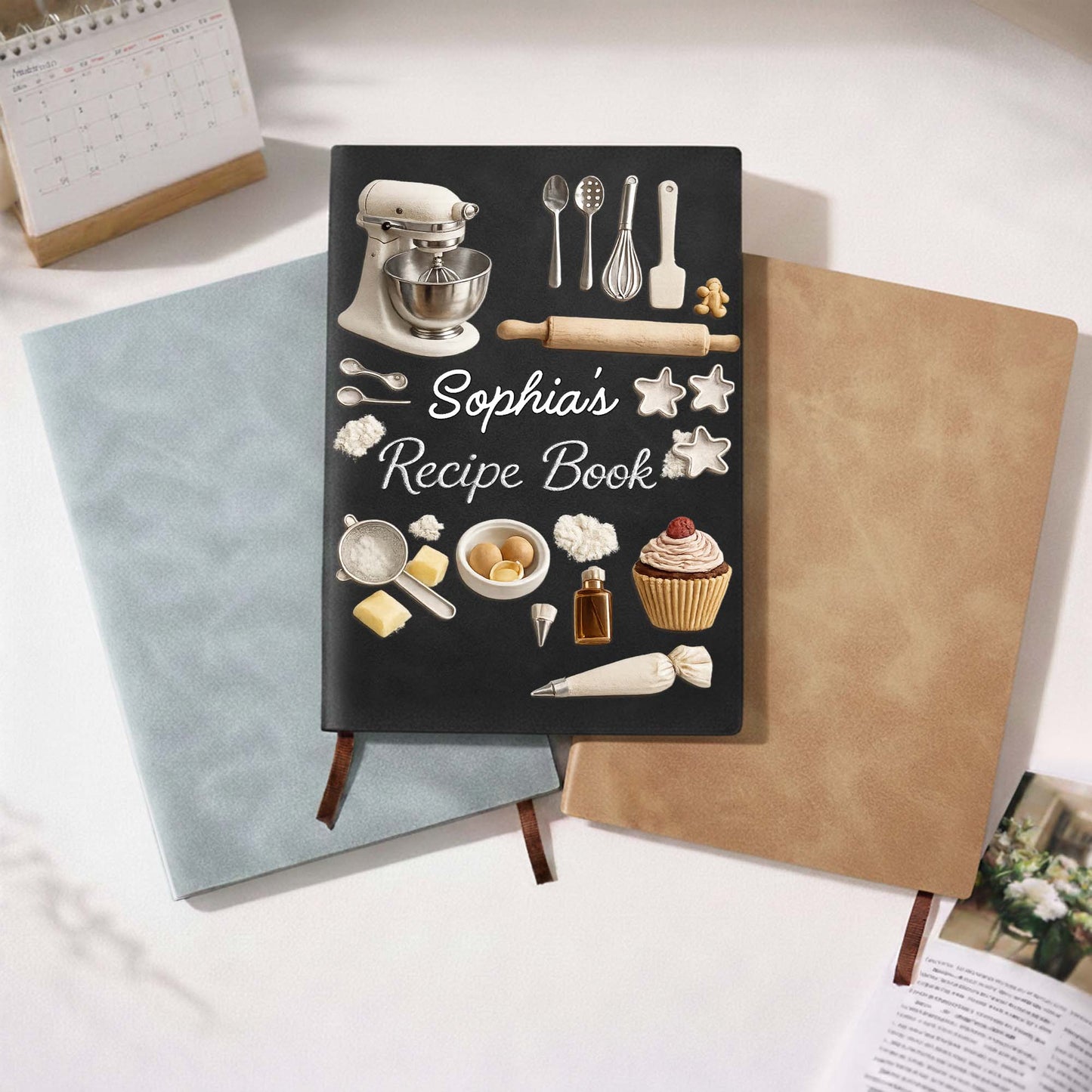 My Recipe Book With Stand Mixer And Baking Tools