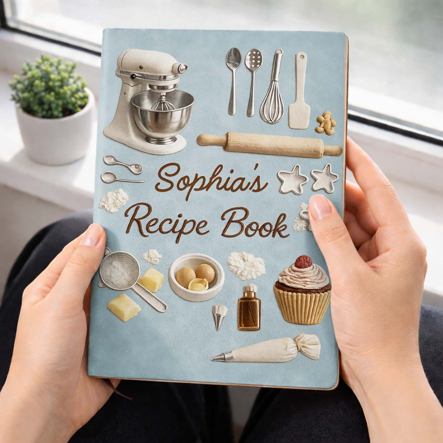 My Recipe Book With Stand Mixer And Baking Tools