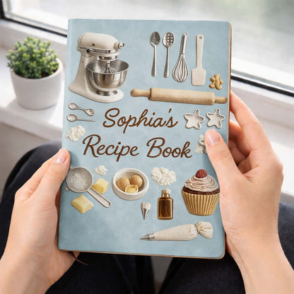 My Recipe Book With Stand Mixer And Baking Tools