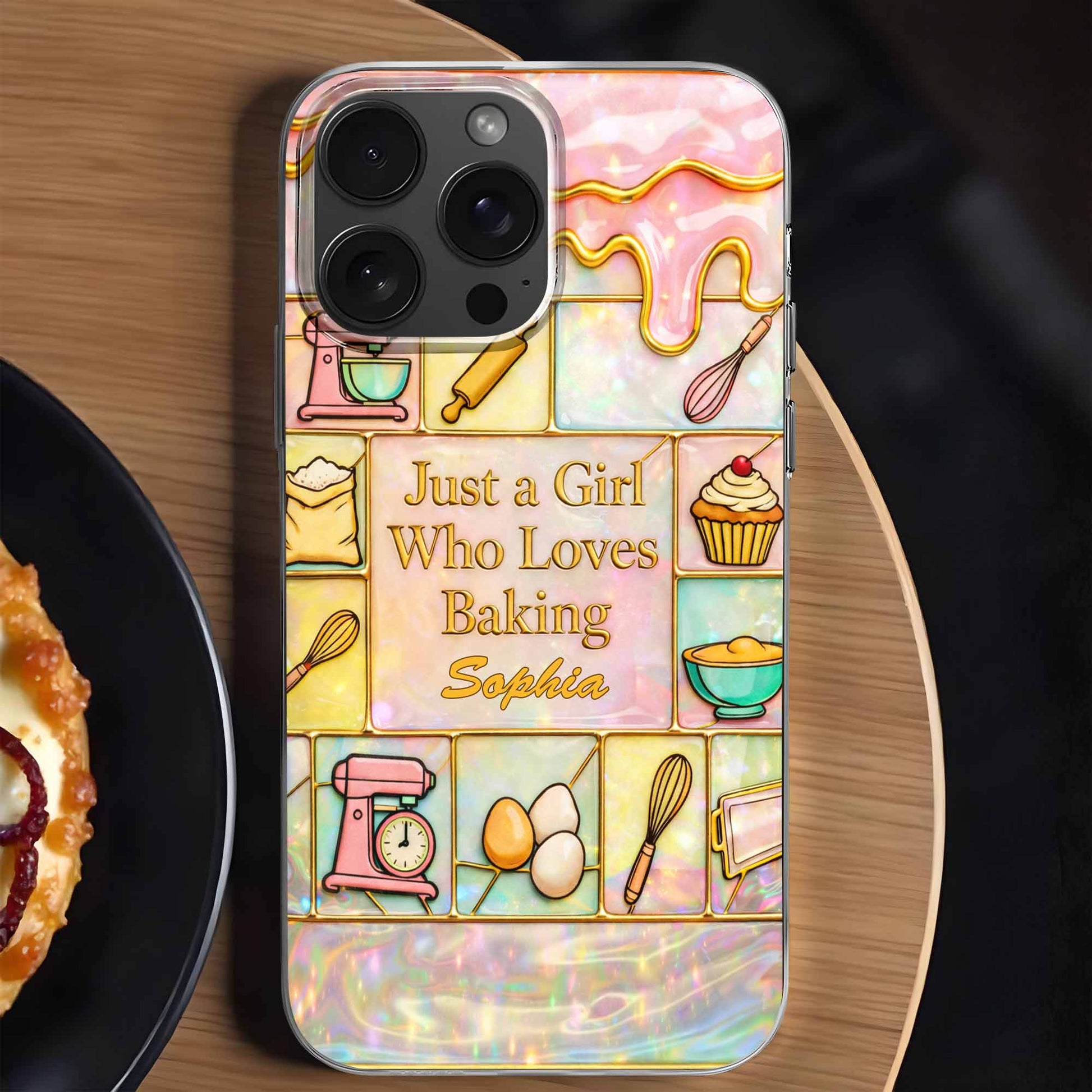 Just A Girl Who Loves Baking With Mixer And Whisk