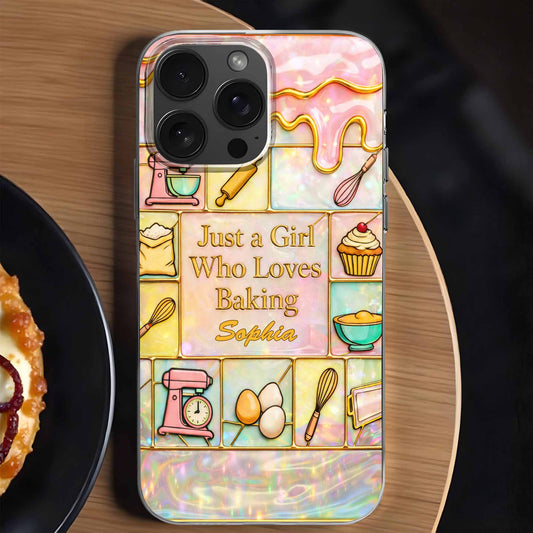 Just A Girl Who Loves Baking With Mixer And Whisk