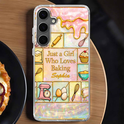 Just A Girl Who Loves Baking With Mixer And Whisk