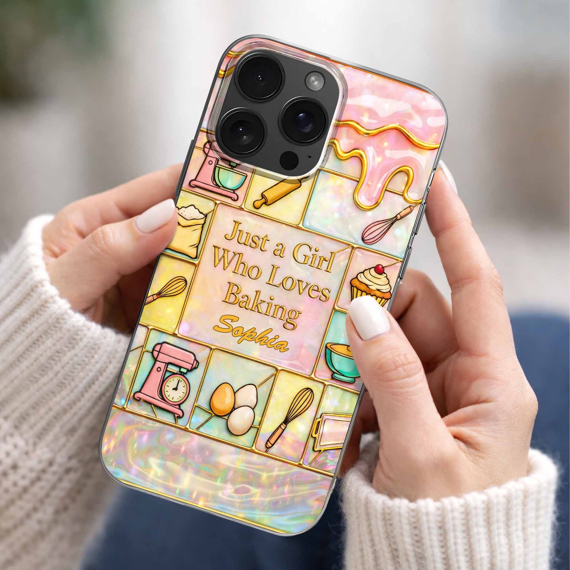 Just A Girl Who Loves Baking With Mixer And Whisk