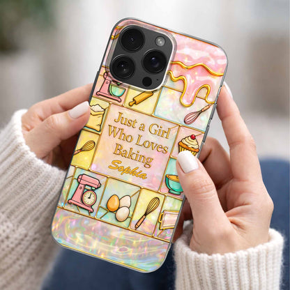 Just A Girl Who Loves Baking With Mixer And Whisk