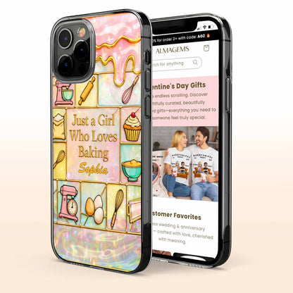 Just A Girl Who Loves Baking With Mixer And Whisk