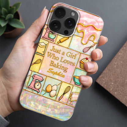 Just A Girl Who Loves Baking With Mixer And Whisk