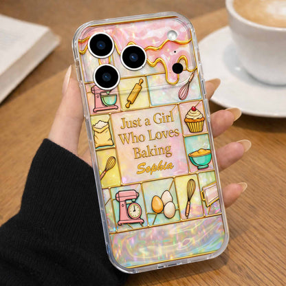 Just A Girl Who Loves Baking With Mixer And Whisk