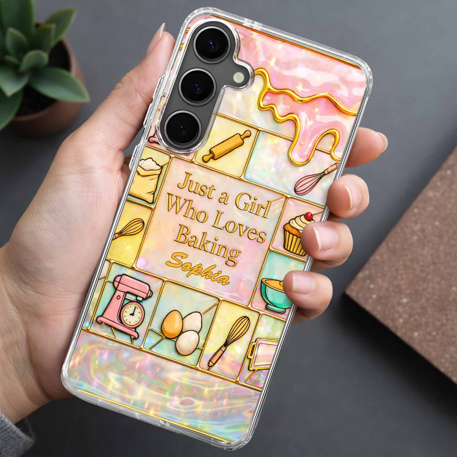 Just A Girl Who Loves Baking With Mixer And Whisk