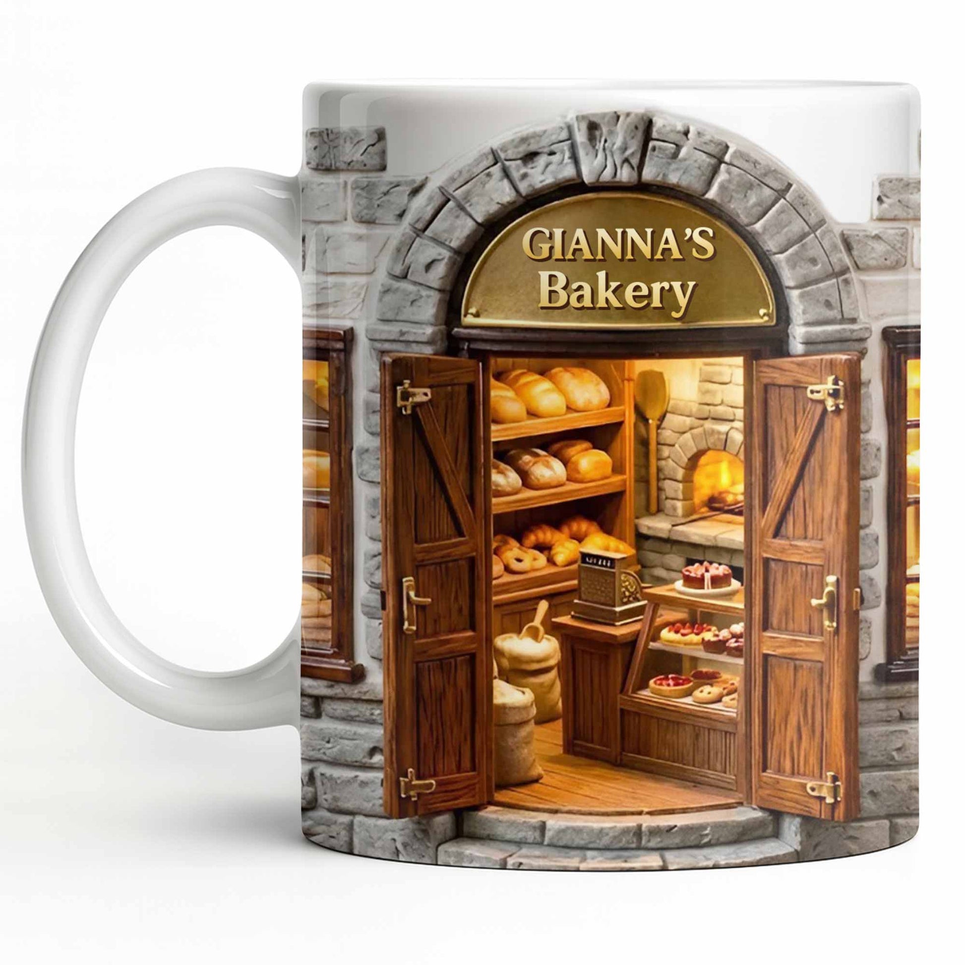 My Bakery Personalized Shop Front With Bread And Pastries