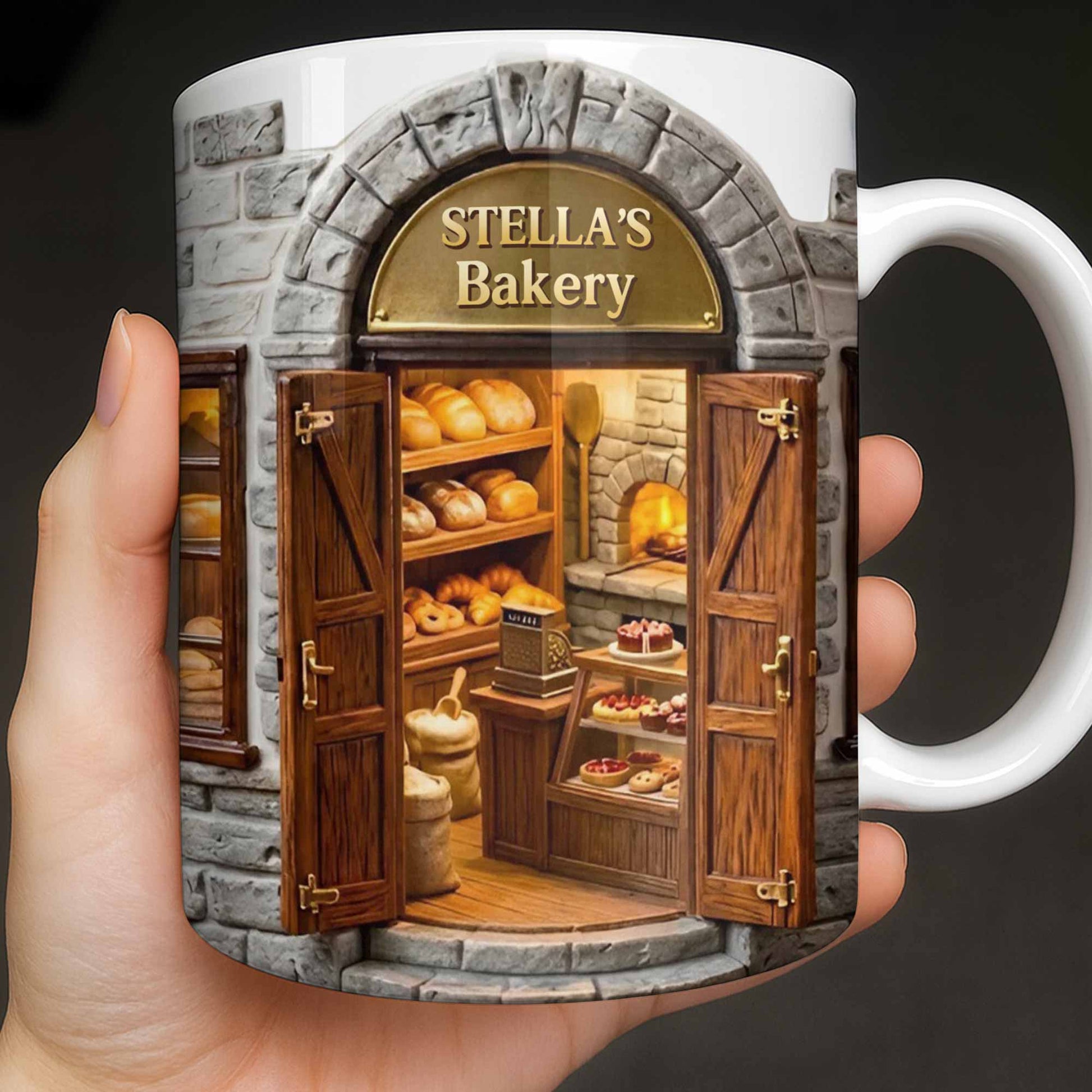 My Bakery Personalized Shop Front With Bread And Pastries