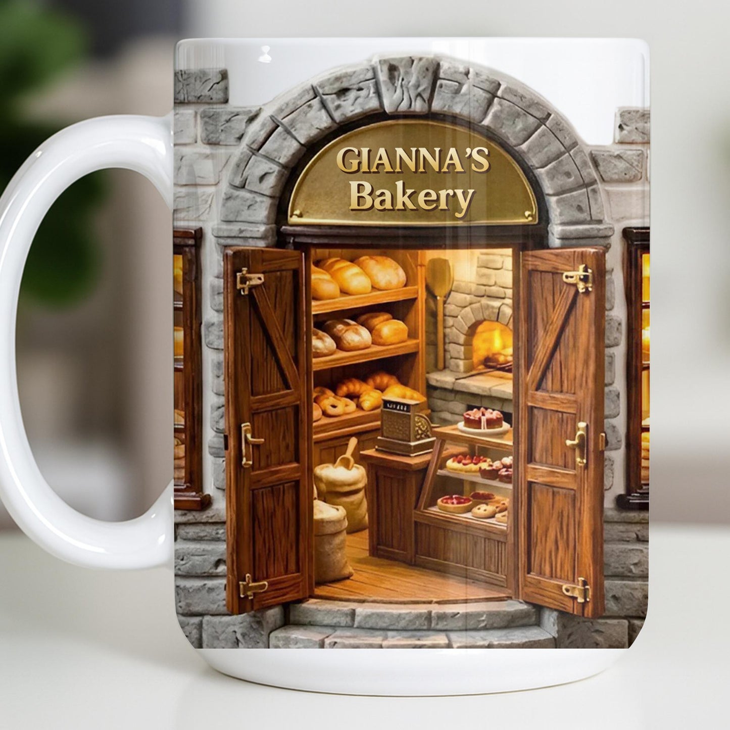 My Bakery Personalized Shop Front With Bread And Pastries