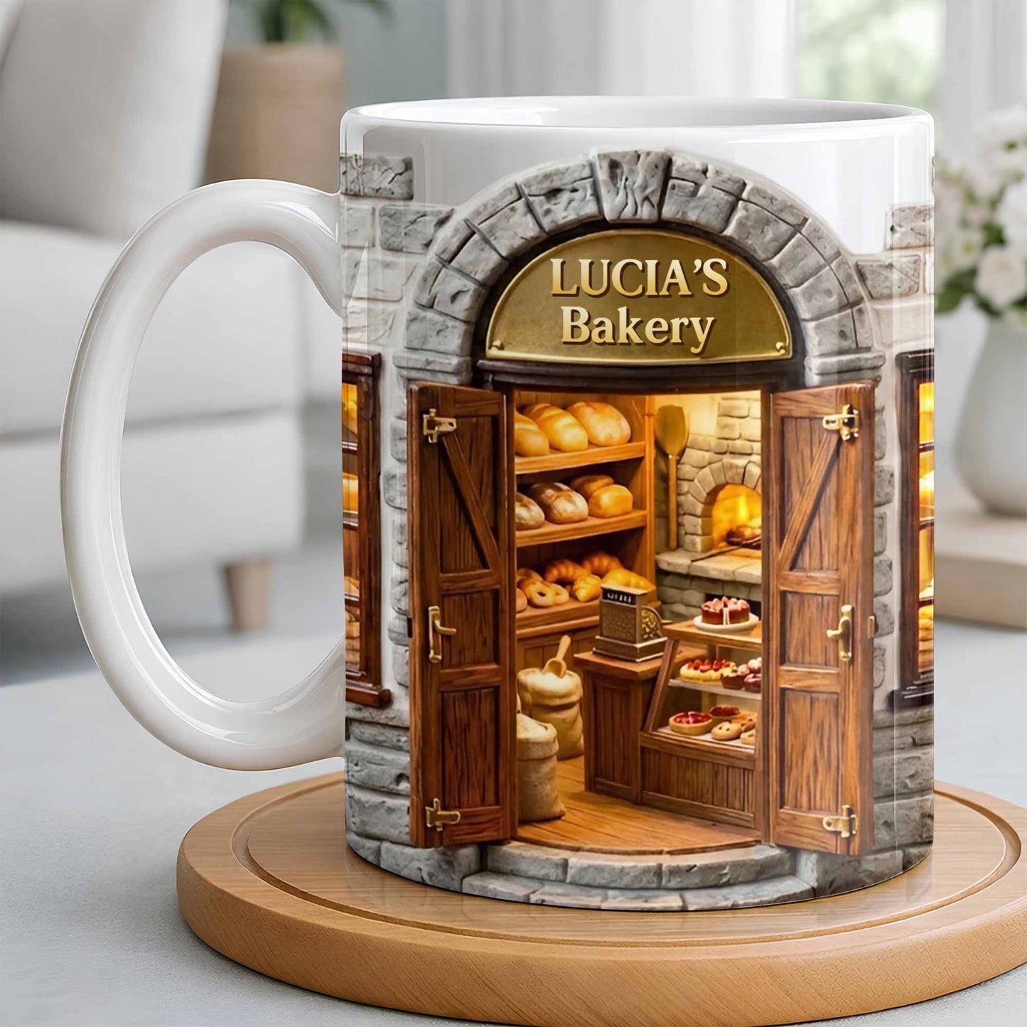 My Bakery Personalized Shop Front With Bread And Pastries