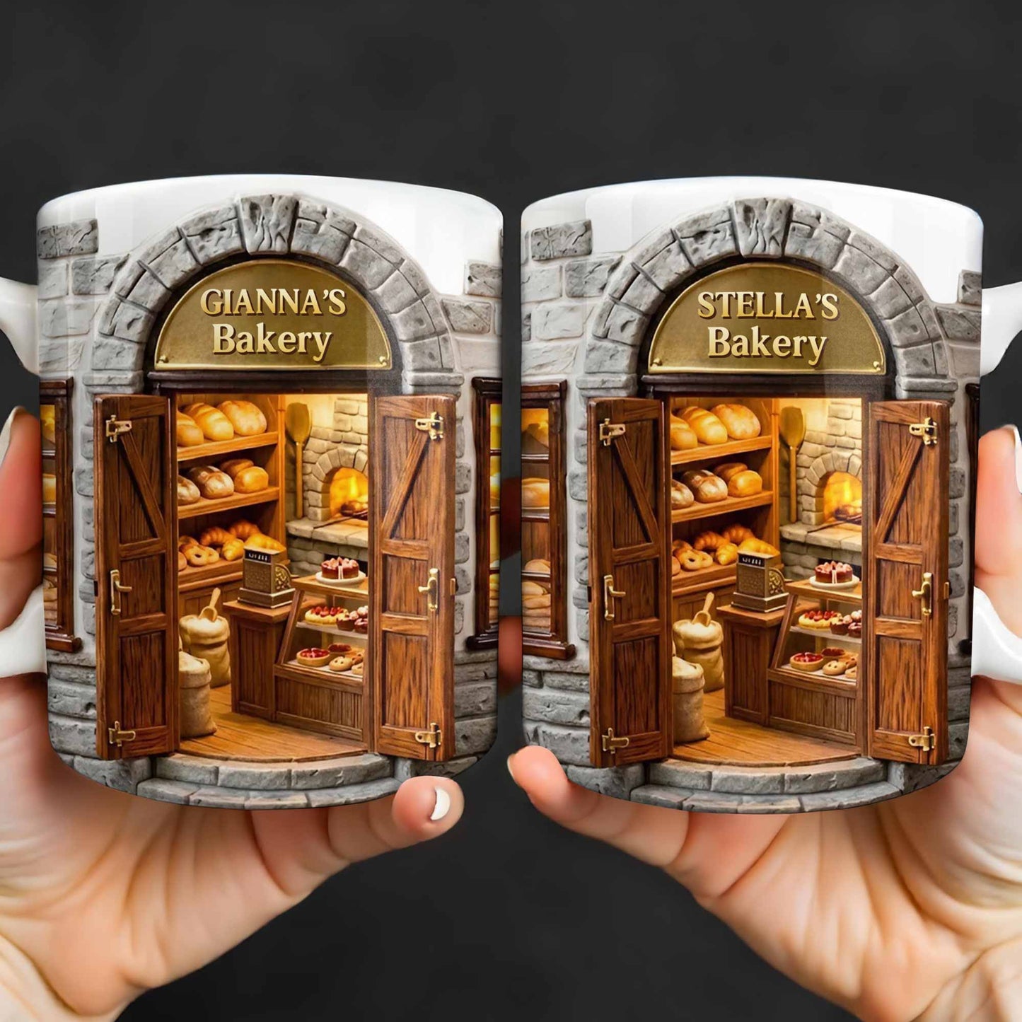 My Bakery Personalized Shop Front With Bread And Pastries