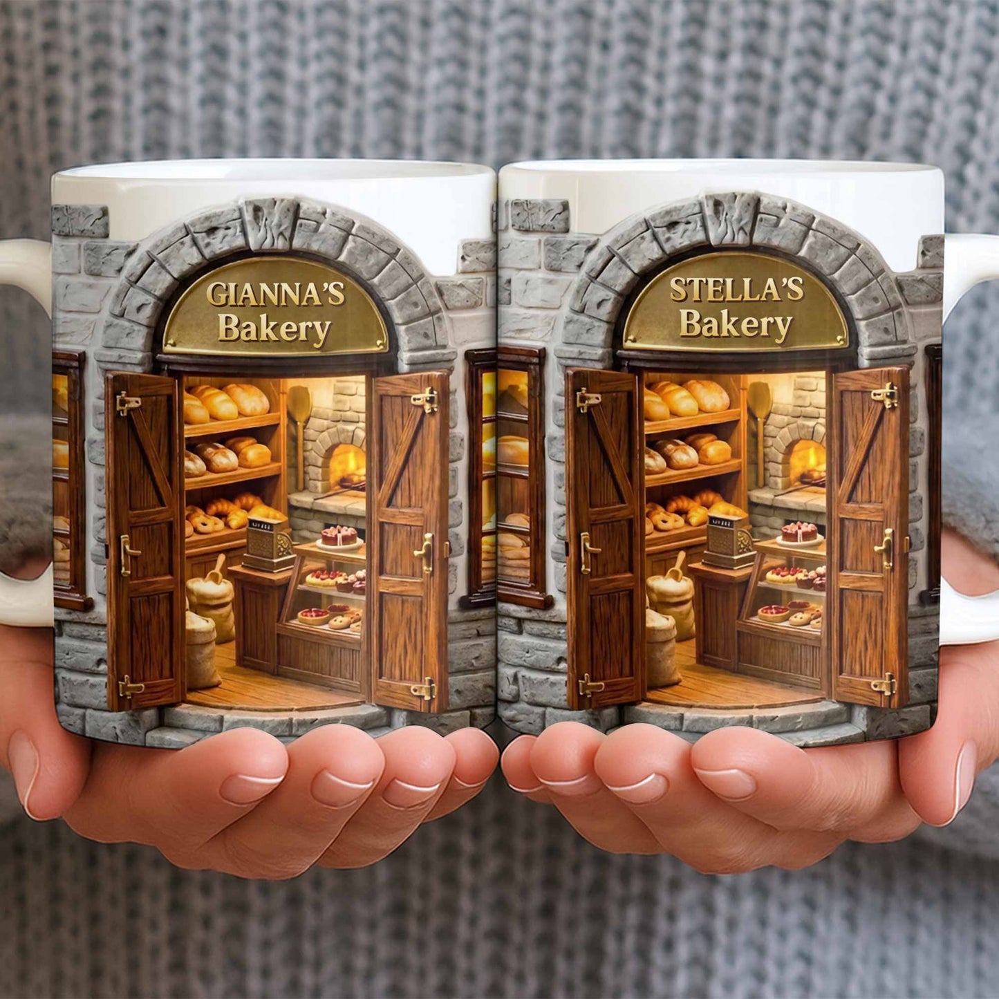 My Bakery Personalized Shop Front With Bread And Pastries