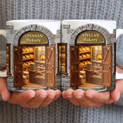 My Bakery Personalized Shop Front With Bread And Pastries