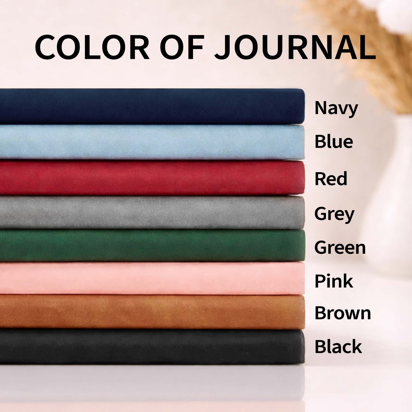 Baking Co. Open Daily Custom Dough Mixer Embroidery - Personalized Leather Journal - BAKE043_LEJO
