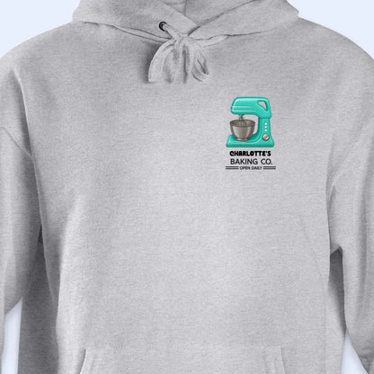 Baking Co. Open Daily Custom Stand Mixer Graphic - Personalized Custom Unisex T-shirt, Hoodie - BAKE043_WBAS