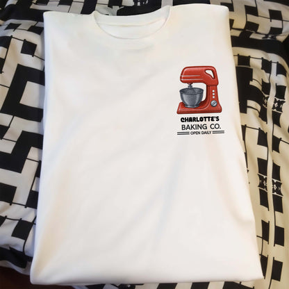 Baking Co. Open Daily Custom Stand Mixer Graphic - Personalized Custom Unisex T-shirt, Hoodie - BAKE043_WBAS