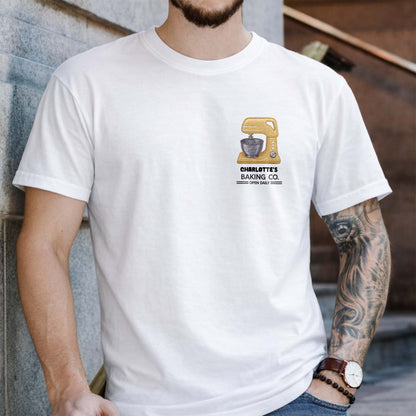 Baking Co. Open Daily Custom Stand Mixer Graphic - Personalized Custom Unisex T-shirt, Hoodie - BAKE043_WBAS