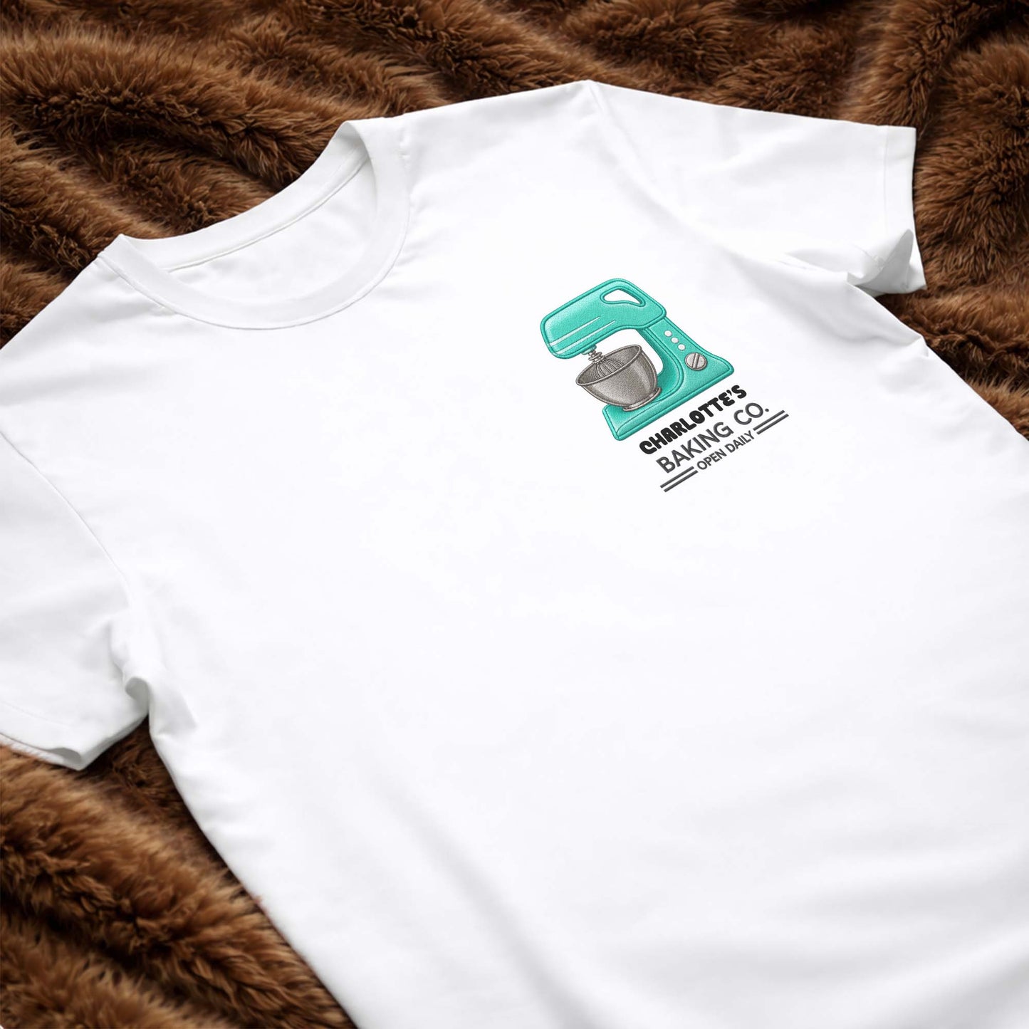 Baking Co. Open Daily Custom Stand Mixer Graphic - Personalized Custom Unisex T-shirt, Hoodie - BAKE043_WBAS