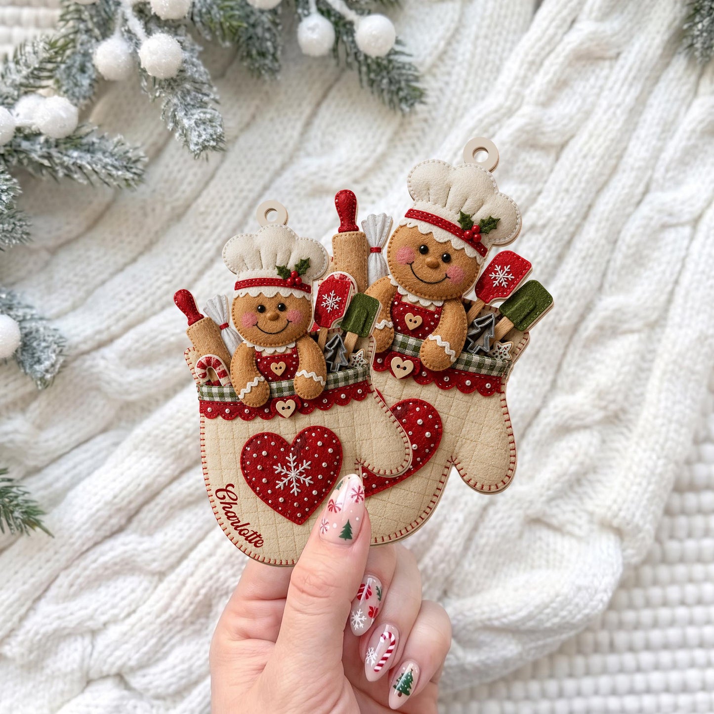 Brave Firefighter Spirit Christmas Tree With Fire Truck And Helmets - Personalized Custom Wood Ornament, Custom Shaped - BAKE067_WDO