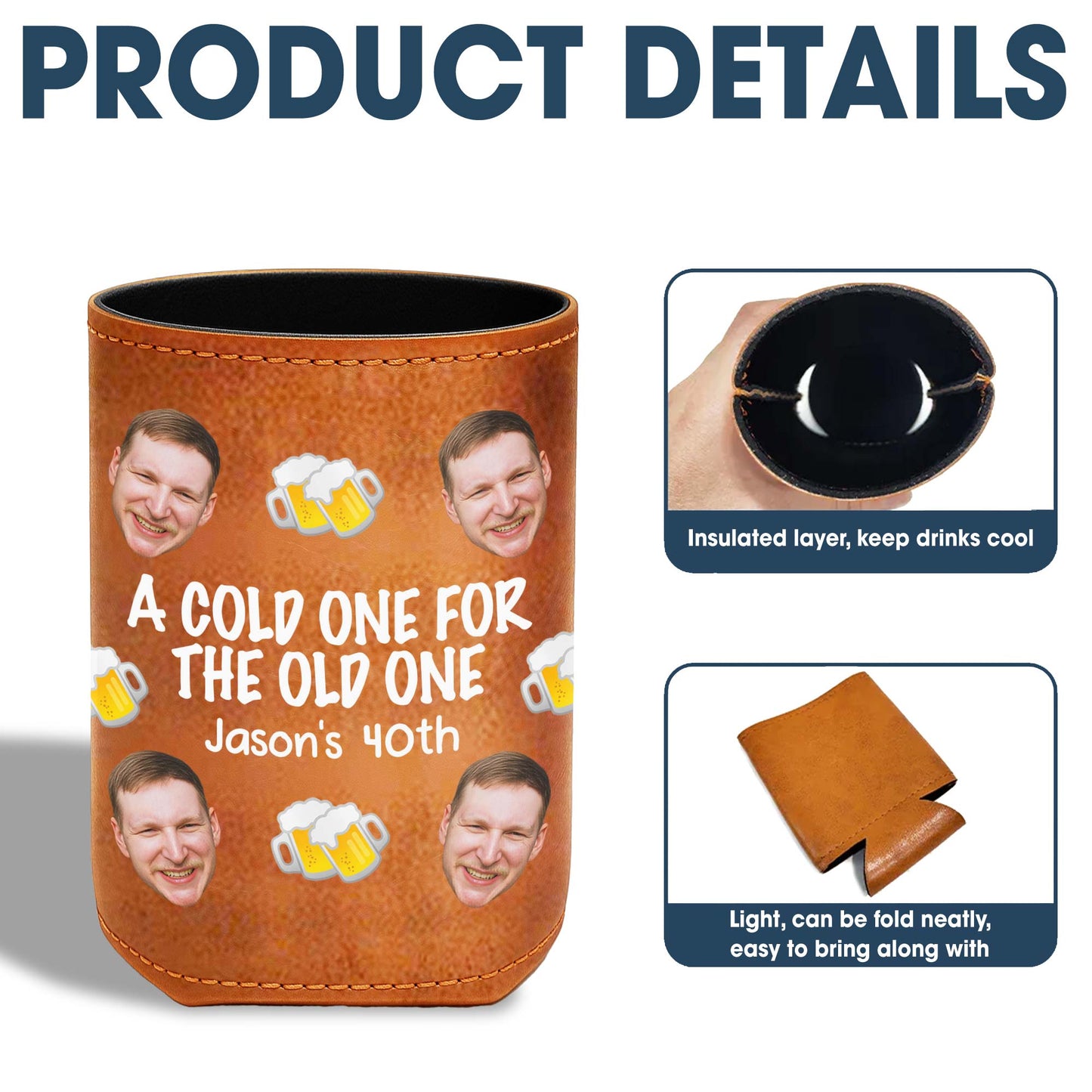 A Cold One For The Old One, Beer Mugs Design